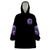 Rose Skull Wearable Blanket Hoodie Stuck Between IDK IDC And IDGAF - Wonder Print Shop