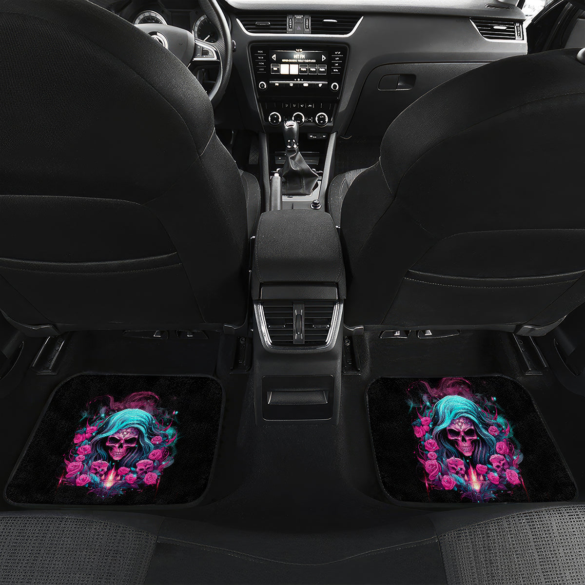 Lady Skull Car Mats The Good Girl In Me Got Tired Of The Bullshit - Wonder Print Shop