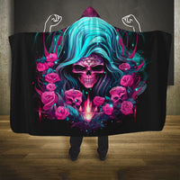 Lady Skull Hooded Blanket The Good Girl In Me Got Tired Of The Bullshit