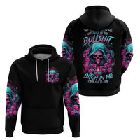 Lady Skull Hoodie The Good Girl In Me Got Tired Of The Bullshit - Wonder Print Shop
