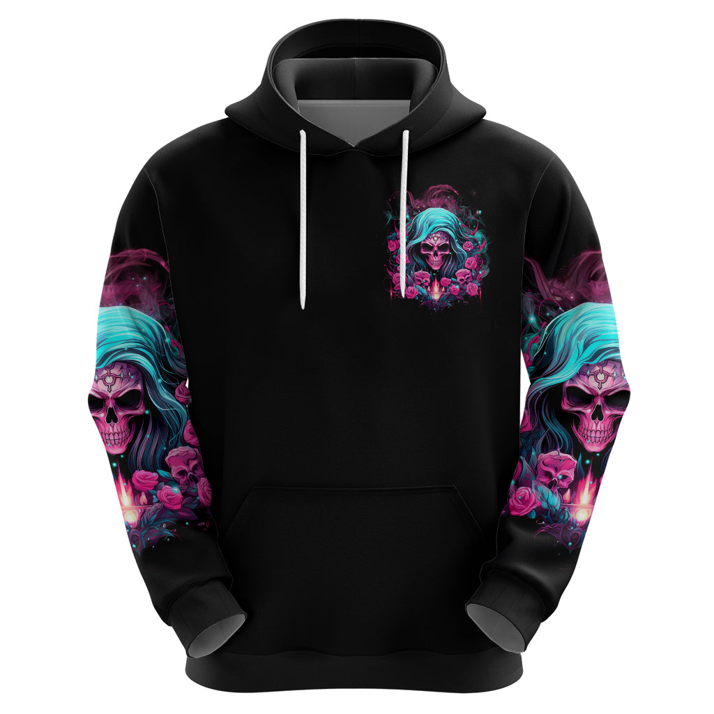 Lady Skull Hoodie The Good Girl In Me Got Tired Of The Bullshit - Wonder Print Shop
