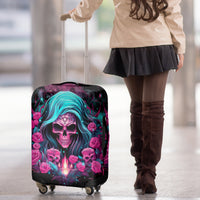 Lady Skull Luggage Cover The Good Girl In Me Got Tired Of The Bullshit - Wonder Print Shop