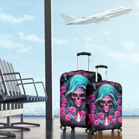 Lady Skull Luggage Cover The Good Girl In Me Got Tired Of The Bullshit - Wonder Print Shop