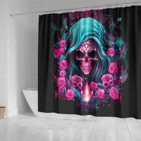 Lady Skull Shower Curtain The Good Girl In Me Got Tired Of The Bullshit