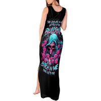 Lady Skull Tank Maxi Dress The Good Girl In Me Got Tired Of The Bullshit - Wonder Print Shop