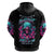 Lady Skull Zip Hoodie The Good Girl In Me Got Tired Of The Bullshit - Wonder Print Shop
