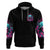 Lady Skull Zip Hoodie The Good Girl In Me Got Tired Of The Bullshit - Wonder Print Shop