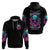 Lady Skull Zip Hoodie The Good Girl In Me Got Tired Of The Bullshit - Wonder Print Shop