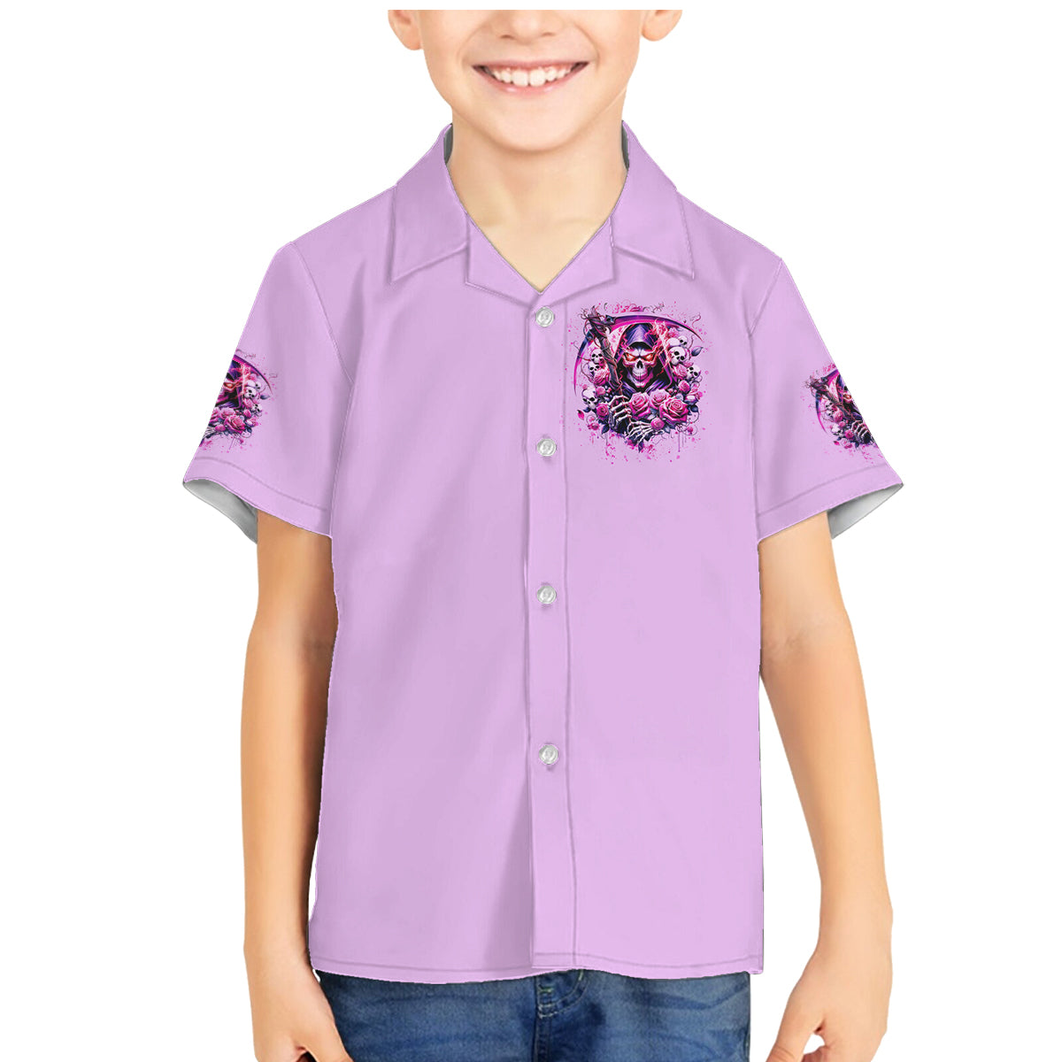 Reaper Skull Family Matching Mermaid Dress and Hawaiian Shirt Warning This Tattooed Girl Doesn't Play Well With Stupid People - Wonder Print Shop