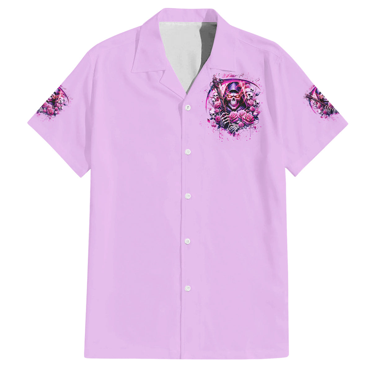 Reaper Skull Family Matching Off Shoulder Short Dress and Hawaiian Shirt Warning This Tattooed Girl Doesn't Play Well With Stupid People - Wonder Print Shop