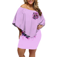 Reaper Skull Family Matching Off Shoulder Short Dress and Hawaiian Shirt Warning This Tattooed Girl Doesn't Play Well With Stupid People - Wonder Print Shop