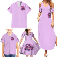 Reaper Skull Family Matching Summer Maxi Dress and Hawaiian Shirt Warning This Tattooed Girl Doesn't Play Well With Stupid People - Wonder Print Shop