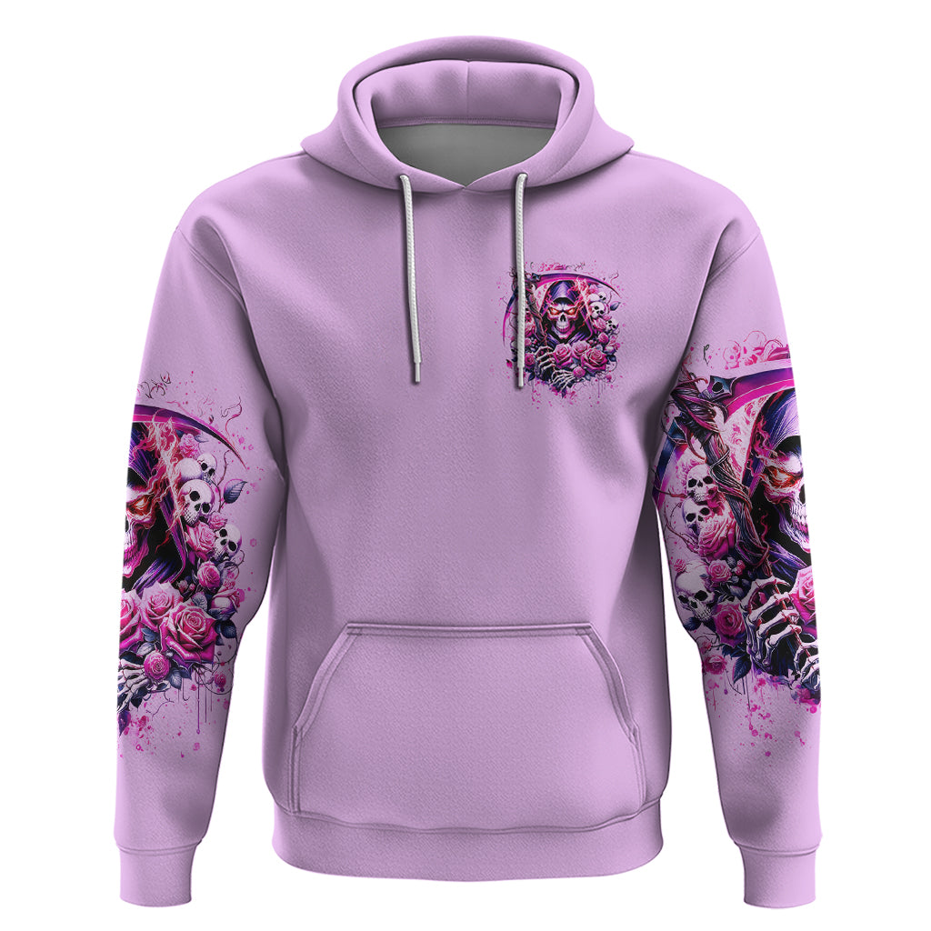 Reaper Skull Hoodie Warning This Tattooed Girl Doesn't Play Well With Stupid People - Wonder Print Shop