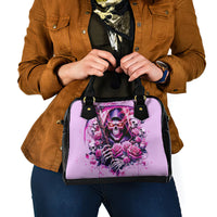 Reaper Skull Shoulder Handbag Warning This Tattooed Girl Doesn't Play Well With Stupid People