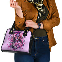 Reaper Skull Shoulder Handbag Warning This Tattooed Girl Doesn't Play Well With Stupid People