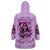 Reaper Skull Wearable Blanket Hoodie Warning This Tattooed Girl Doesn't Play Well With Stupid People - Wonder Print Shop