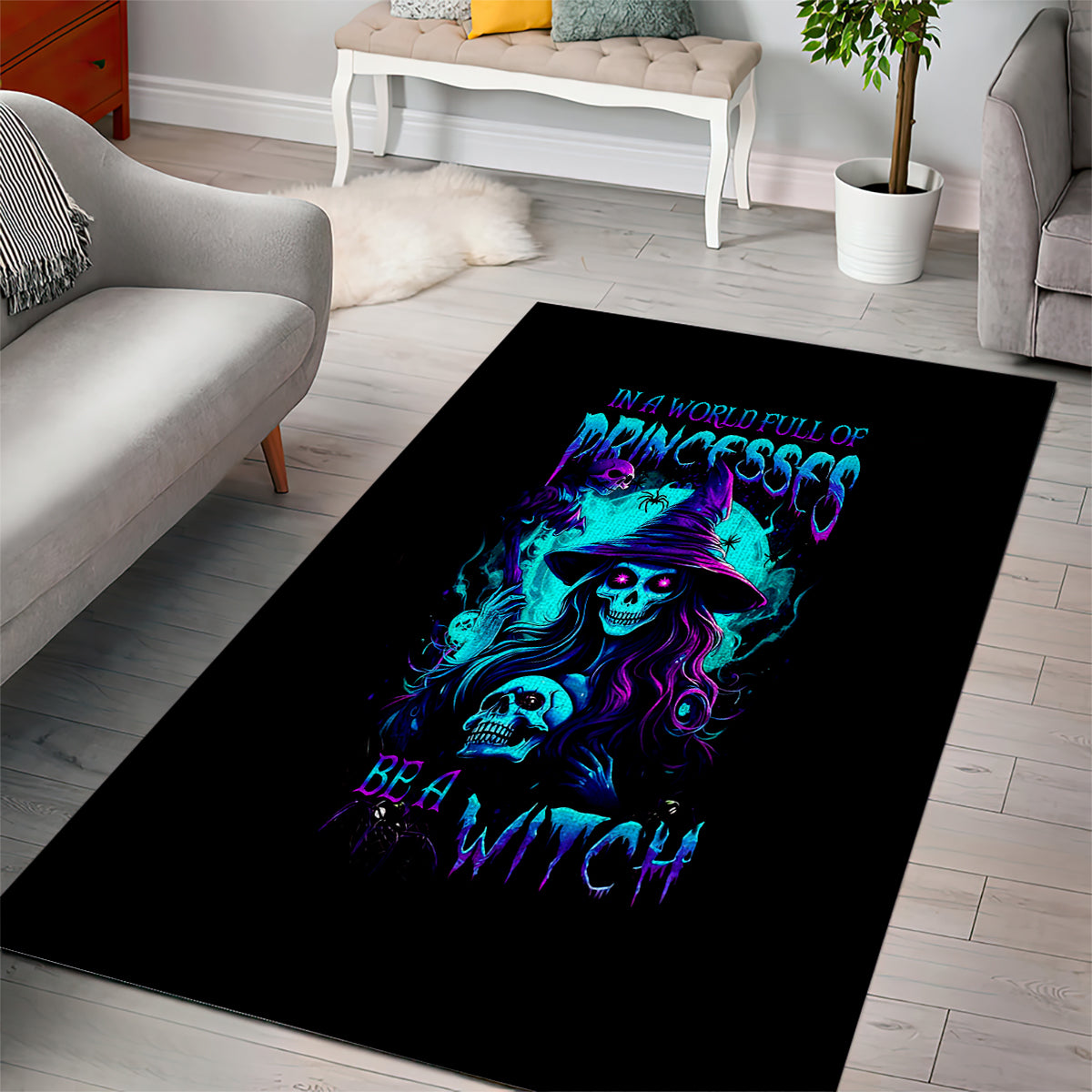 witch-skull-area-rug-in-a-world-full-of-princess-be-a-witch