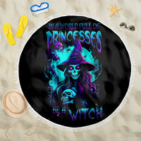 Witch Skull Beach Blanket In A World Full Of Princess Be A Witch - Wonder Print Shop