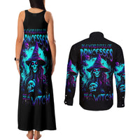 Witch Skull Couples Matching Tank Maxi Dress and Long Sleeve Button Shirts In A World Full Of Princess Be A Witch - Wonder Print Shop
