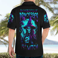 Witch Skull Hawaiian Shirt In A World Full Of Princess Be A Witch - Wonder Print Shop