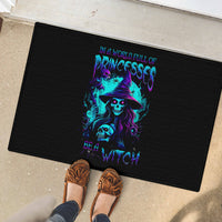 Witch Skull Rubber Doormat In A World Full Of Princess Be A Witch - Wonder Print Shop