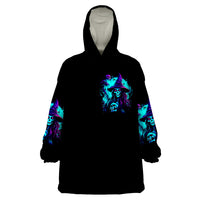 Witch Skull Wearable Blanket Hoodie In A World Full Of Princess Be A Witch - Wonder Print Shop