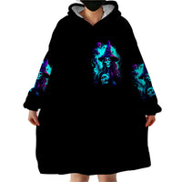 Witch Skull Wearable Blanket Hoodie In A World Full Of Princess Be A Witch - Wonder Print Shop