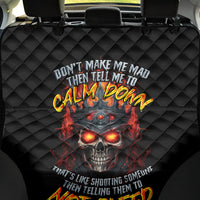 King Skull Back Car Seat Cover Don't Make Me Mad Then Tell Me To Calm Down - Wonder Print Shop