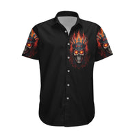 King Skull Hawaiian Shirt Don't Make Me Mad Then Tell Me To Calm Down - Wonder Print Shop