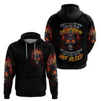 King Skull Hoodie Don't Make Me Mad Then Tell Me To Calm Down - Wonder Print Shop