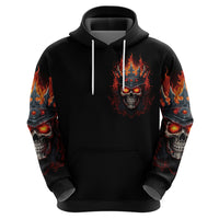 King Skull Hoodie Don't Make Me Mad Then Tell Me To Calm Down - Wonder Print Shop