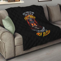 King Skull Quilt Don't Make Me Mad Then Tell Me To Calm Down - Wonder Print Shop