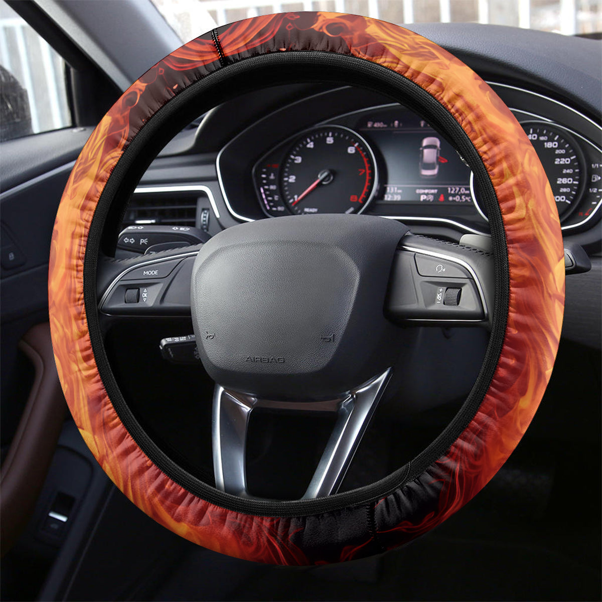 King Skull Steering Wheel Cover Don't Make Me Mad Then Tell Me To Calm Down - Wonder Print Shop