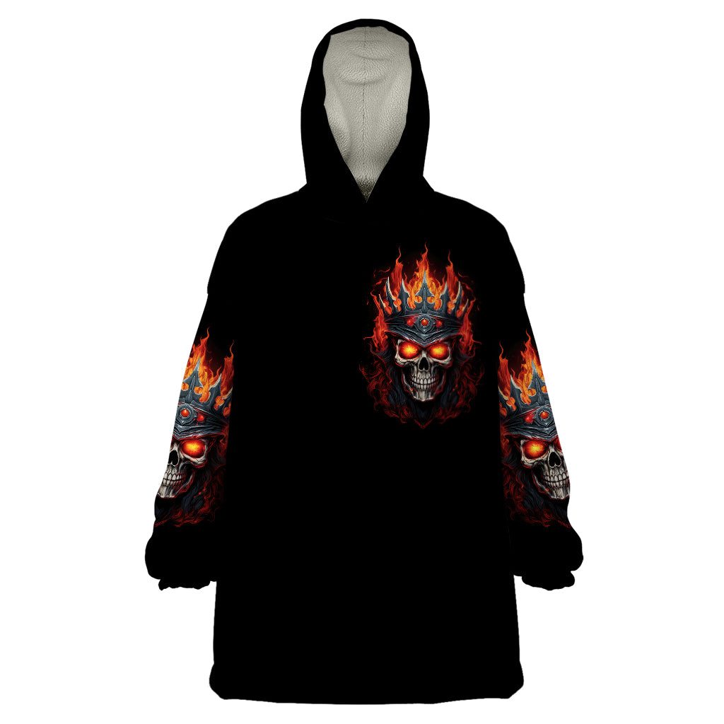 King Skull Wearable Blanket Hoodie Don't Make Me Mad Then Tell Me To Calm Down - Wonder Print Shop