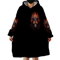 King Skull Wearable Blanket Hoodie Don't Make Me Mad Then Tell Me To Calm Down - Wonder Print Shop