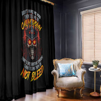 King Skull Window Curtain Don't Make Me Mad Then Tell Me To Calm Down - Wonder Print Shop