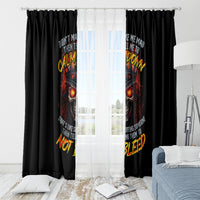 King Skull Window Curtain Don't Make Me Mad Then Tell Me To Calm Down - Wonder Print Shop