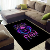 Bat Skull Area Rug Bat Skull Hello Darkness My Old Friend - Wonder Print Shop
