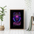 Bat Skull Canvas Wall Art Bat Skull Hello Darkness My Old Friend - Wonder Print Shop