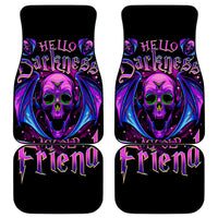 Bat Skull Car Mats Bat Skull Hello Darkness My Old Friend - Wonder Print Shop