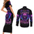 Bat Skull Couples Matching Short Sleeve Bodycon Dress and Long Sleeve Button Shirts Bat Skull Hello Darkness My Old Friend - Wonder Print Shop