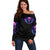Bat Skull Off Shoulder Sweater Bat Skull Hello Darkness My Old Friend - Wonder Print Shop