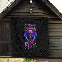 Bat Skull Quilt Bat Skull Hello Darkness My Old Friend - Wonder Print Shop