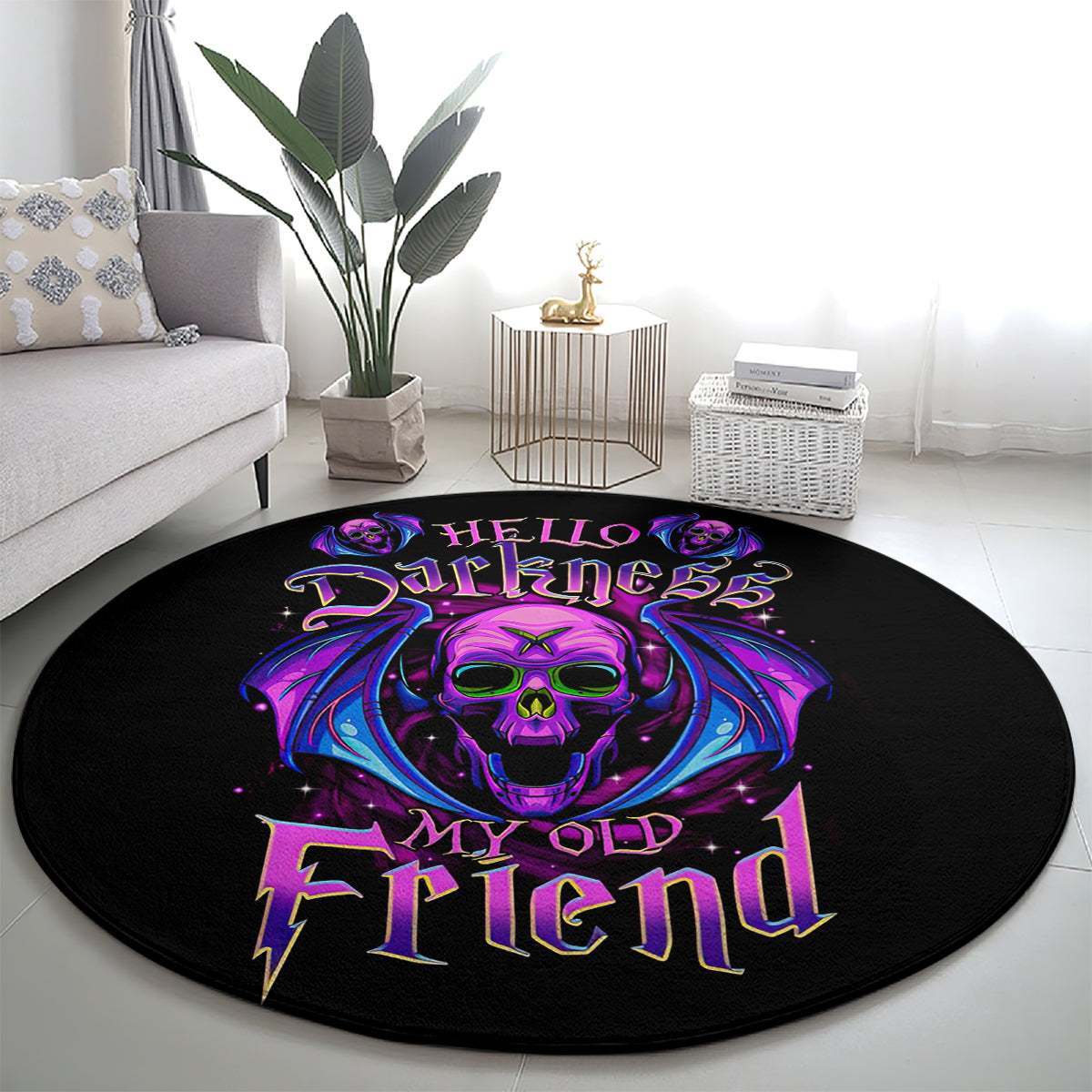 bat-skull-round-carpet-bat-skull-hello-darkness-my-old-friend