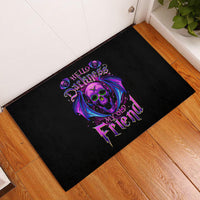 Bat Skull Rubber Doormat Bat Skull Hello Darkness My Old Friend - Wonder Print Shop
