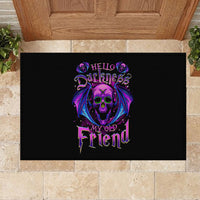Bat Skull Rubber Doormat Bat Skull Hello Darkness My Old Friend - Wonder Print Shop