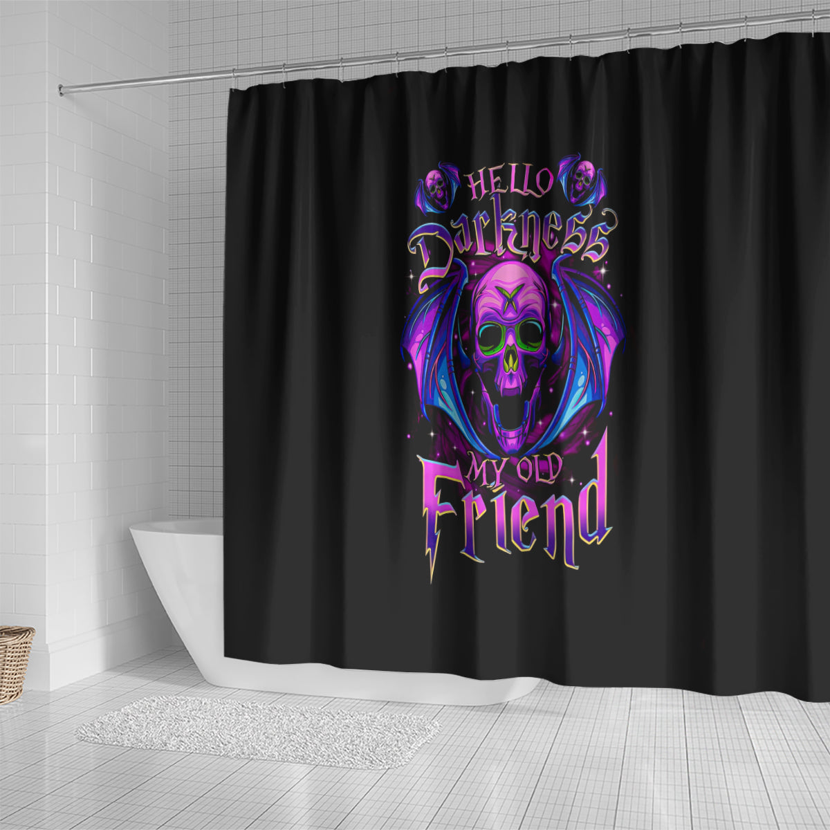bat-skull-shower-curtain-bat-skull-hello-darkness-my-old-friend
