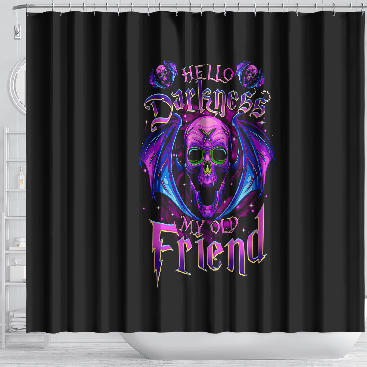 bat-skull-shower-curtain-bat-skull-hello-darkness-my-old-friend