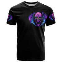 Bat Skull T Shirt Bat Skull Hello Darkness My Old Friend - Wonder Print Shop