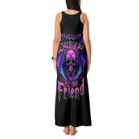 Bat Skull Tank Maxi Dress Bat Skull Hello Darkness My Old Friend - Wonder Print Shop